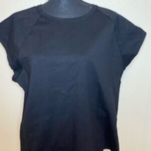 NWT Classic Black Women's Short Sleeve Top Size L
